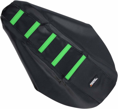 Moose Racing - Moose Racing Ribbed Seat Cover - Black/Green Ribbed - KX8091-334RT