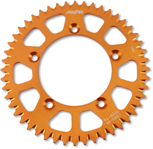 Sunstar - Sunstar Works Triplestar Aluminum Rear Sprocket - 48T - Orange - 5-139048OR