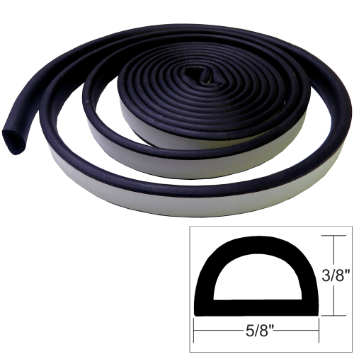 TACO Marine - TACO Weather Seal - 10'L x &#8540;"H x &#8541;"W - Black