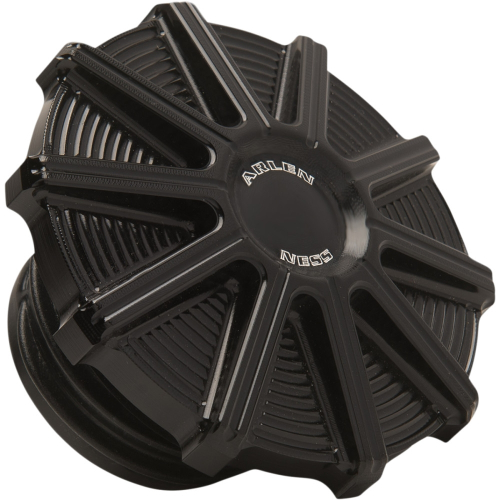 Arlen Ness - Arlen Ness Vented Gas Cap - 10-Gauge - Black Anodized - 701-000