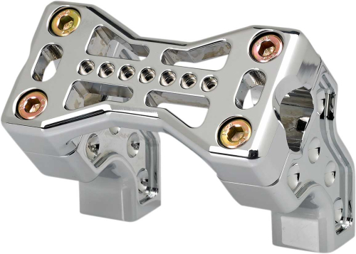 Joker Machine - Joker Machine Bridge Handlebar Riser Kit - 2-1/2in. Rise/1-1/2in. Pullback - Chrome - 03-866-1C