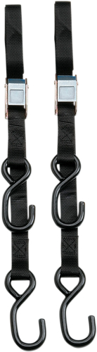 Parts Unlimited - Parts Unlimited Heavy Duty 7ft. Cam Buckle Tie-Downs - Black - 3920-0424