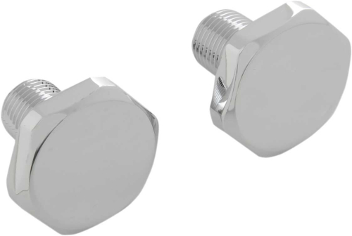 Drag Specialties - Drag Specialties Chrome Slider Tube Caps - 71584-SC1