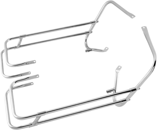 Drag Specialties - Drag Specialties Saddlebag Guard/ Side Rail Kit - Chrome - 3501-1249