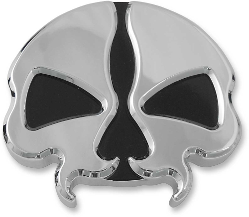 Drag Specialties - Drag Specialties Split Skull Gas Cap - Vented - Chrome - 0703-0785