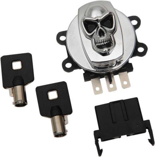 Drag Specialties - Drag Specialties Skull Ignition Switch - Chrome - 2106-0422