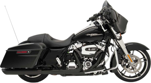 Drag Specialties - Drag Specialties Slashdown Slip-On Muffler - 4in. - Black - 1801-1190