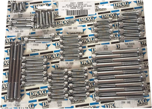 Drag Specialties - Drag Specialties Knurled M-Eight Engine Bolt Kit - 2401-0966