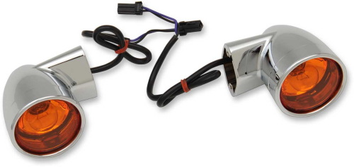 Drag Specialties - Drag Specialties Chrome Bullet-Style Turn Signal - Rear - 2020-1378