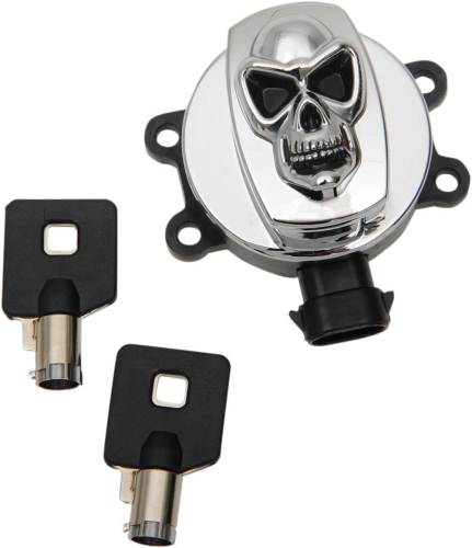 Drag Specialties - Drag Specialties Skull Ignition Switch - Chrome - 2106-0420