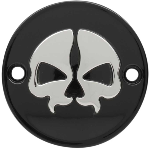 Drag Specialties - Drag Specialties Split Skull Points Cover - Black - 0940-1744