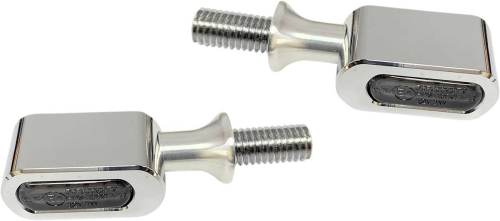 Drag Specialties - Drag Specialties Universal Front LED Marker Light - Chrome - Smoke Lens - 2040-2775