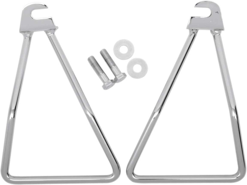 Drag Specialties - Drag Specialties Chrome Saddlebag Support Brackets - 77-0047