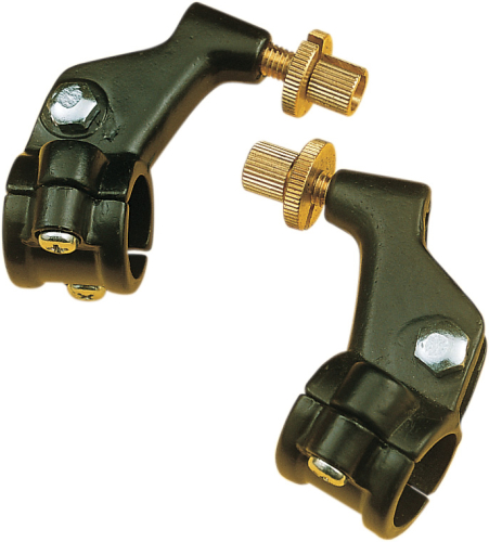 Parts Unlimited - Parts Unlimited Two-Piece Right Lever Holder without Mirror Holes - Black - 233-82921-31