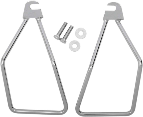 Drag Specialties - Drag Specialties Chrome Saddlebag Support Brackets - 77-0029