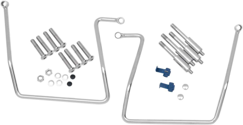 Drag Specialties - Drag Specialties Chrome Saddlebag Support Brackets - 77-0044CKNU