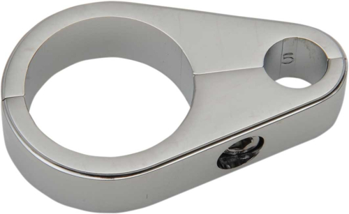Drag Specialties - Drag Specialties Chrome Die-Cast Cable Guide - Clutch Cable Clamp 1 1/8in. - 11-0054-SC1