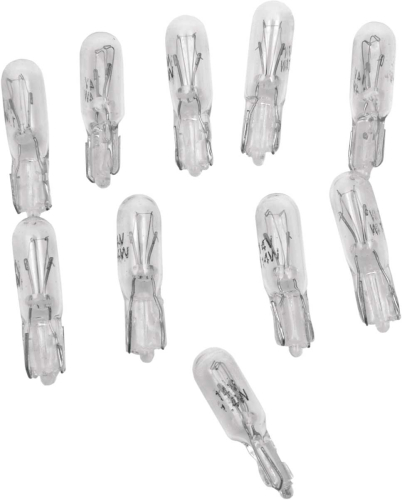 Drag Specialties - Drag Specialties Indicator Light Bulbs - 1.4W - Single-Filament - Clear - DS-282096PK