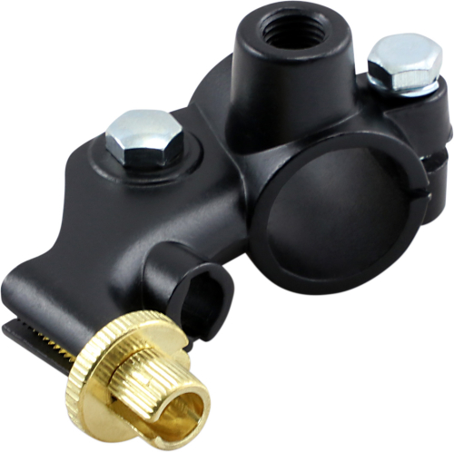 Parts Unlimited - Parts Unlimited One-Piece Right Lever Holder (with Mirror Holes) - Black - 361-82921-30