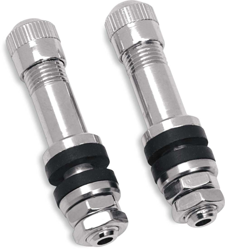 Drag Specialties - Drag Specialties Bolt-In Valve Stems - Chrome; for .30in. holes - 322020