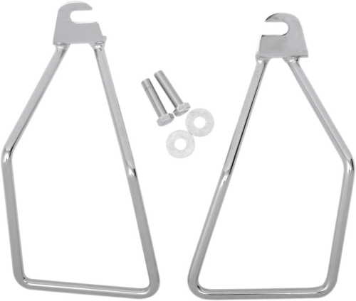 Drag Specialties - Drag Specialties Chrome Saddlebag Support Brackets - 77-0129