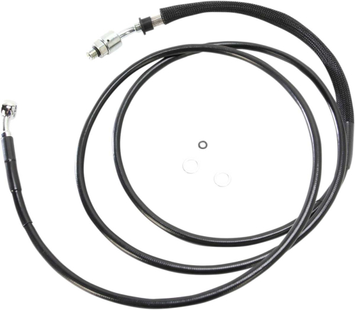 Drag Specialties - Drag Specialties Stainless Steel Hydraulic Clutch Line - 76 1/8in. (+6) - Black - 0661-0004