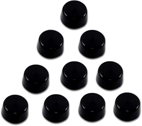 Drag Specialties - Drag Specialties Individual Black Bolt Cover - 5 /16in.  Buttonhead/ Allen-hex head bolt (3 /16in. wrench size) - 2402-0154