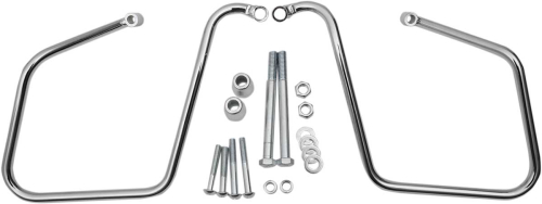 Drag Specialties - Drag Specialties Chrome Saddlebag Support Brackets - 3501-0964