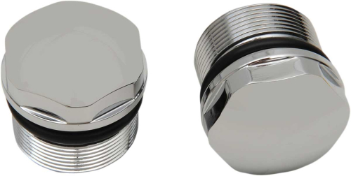 Drag Specialties - Drag Specialties Domed Fork Caps - 0404-0305