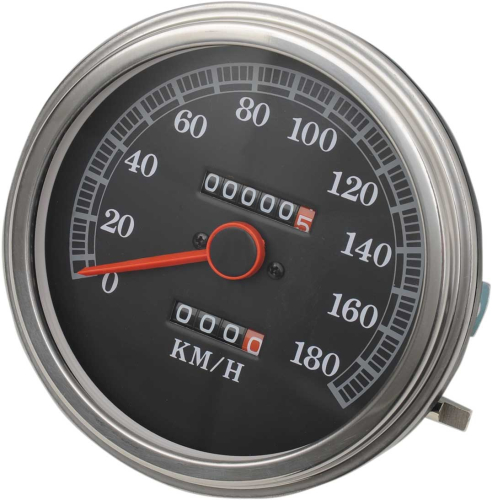 Drag Specialties - Drag Specialties FL-Style 2:1 Speedometer for Custom Applications w/ Front Wheel Drive Speedometers - 89-95 Face - 2210-0345