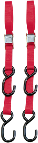 Parts Unlimited - Parts Unlimited Heavy Duty 7ft. Cam Buckle Tie-Downs - Red - 3920-0422