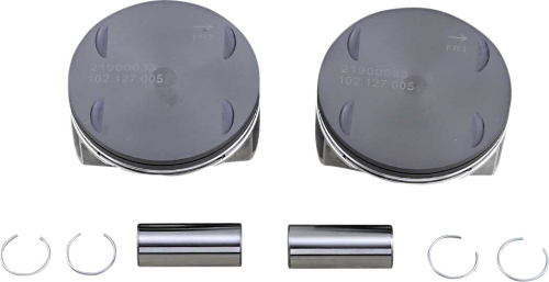 Drag Specialties - Drag Specialties Piston Kit (1868cc., 4.000in. Bore) - .005in. Oversize, 10.5:1 Compression - 0911-0054