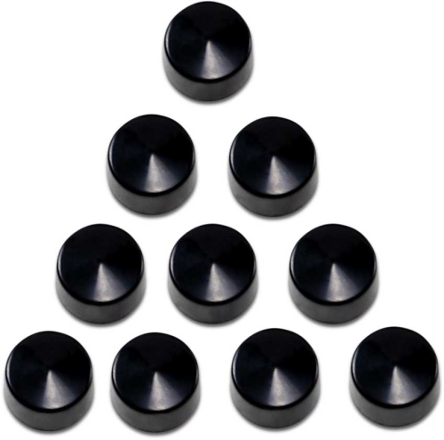 Drag Specialties - Drag Specialties Individual Black Bolt Cover - 1/2in. Allen head bolt (3/8in. wrench size) - 2402-0158