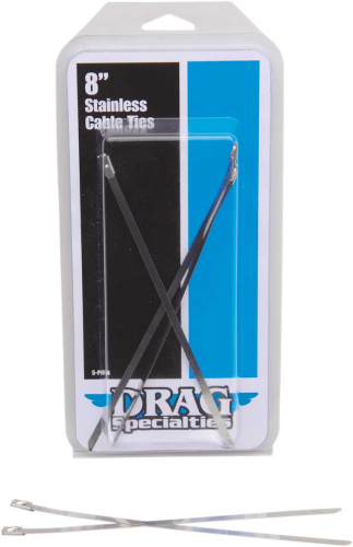 Drag Specialties - Drag Specialties Stainless Steel Cable Ties - 8in. - 304-0508D