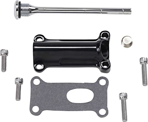 Drag Specialties - Drag Specialties Engine Oil Spout Kits - Black - 0710-0257