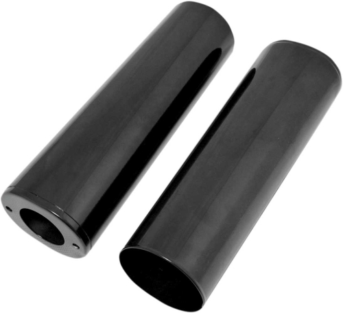 Drag Specialties - Drag Specialties Smooth Fork Slider Covers - +4in. - Gloss Black - 74539B