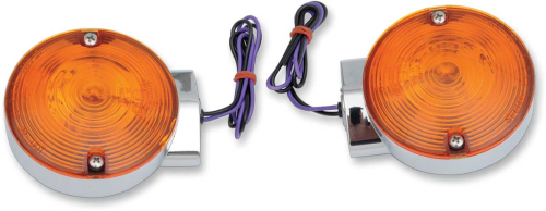 Drag Specialties - Drag Specialties Replacement Touring Rear Turn Signals - Chrome - 2020-0592