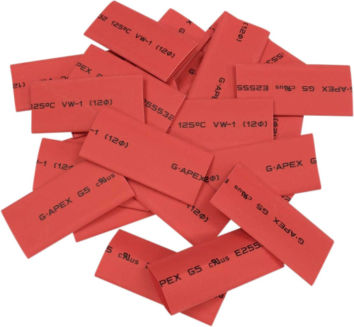 Drag Specialties - Drag Specialties Heat Shrink Tube for Custom Cable Kit - Red - 2113-0679