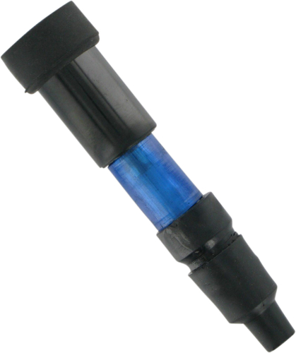 Parts Unlimited - Parts Unlimited Flashing Spark Plug Cap - Straight - Blue - DS-305011