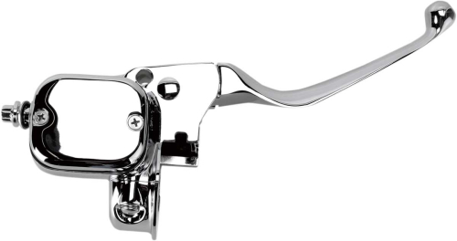 Drag Specialties - Drag Specialties 11/16in. Dual-Disc Master Cylinder with Lever and Clamp Half - Chrome - H07-0751-1
