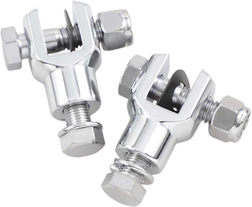 Drag Specialties - Drag Specialties Chrome Footpeg Mounts - 3/8in.-24 Thread - DS-253492