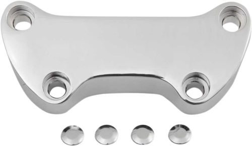 Drag Specialties - Drag Specialties Handlebar Clamp with Skirt - Smooth - Chrome - DS-290603