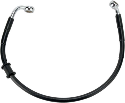 Drag Specialties - Drag Specialties Standard Length Rear Stainless Steel Brake Line Kit - Black Vinyl - 660111-BLK