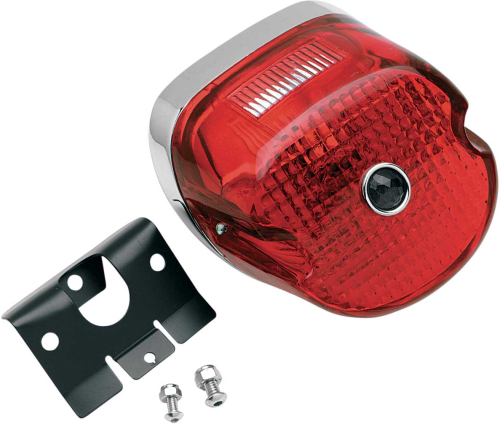 Drag Specialties - Drag Specialties Laydown Taillight Assembly with Blue Dot - 120022CBM-BXLB1