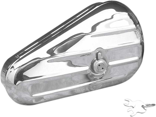 Drag Specialties - Drag Specialties Chrome Teardrop Toolbox - Left - 74348-BX-LB2