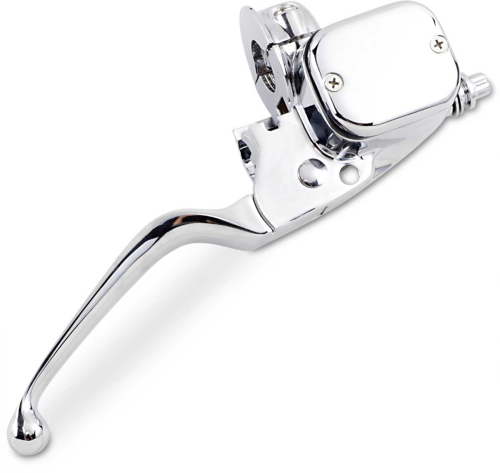 Drag Specialties - Drag Specialties 9/16in. Single-Disc Master Cylinder with Lever and Clamp Half - Chrome - H07-0748-1