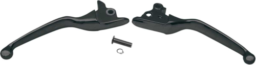 Drag Specialties - Drag Specialties Wide Blade Lever Set - Black - H07-0585BLK