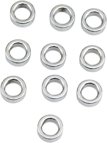 Drag Specialties - Drag Specialties Flat Chrome Washers - 7/16in. I.D. - 11/16in. O.D. - 5/16in. thick - MPB746