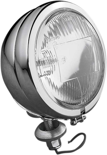 Drag Specialties - Drag Specialties Late-Style 4 1/2in Halogen Spotlamp - Chrome with Stud Mount - DS-280010