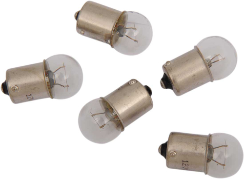 Drag Specialties - Drag Specialties Small Globe Bulbs - Single-Filament - 10W - Clear - 5 Pack - 20-6589-B-BC202